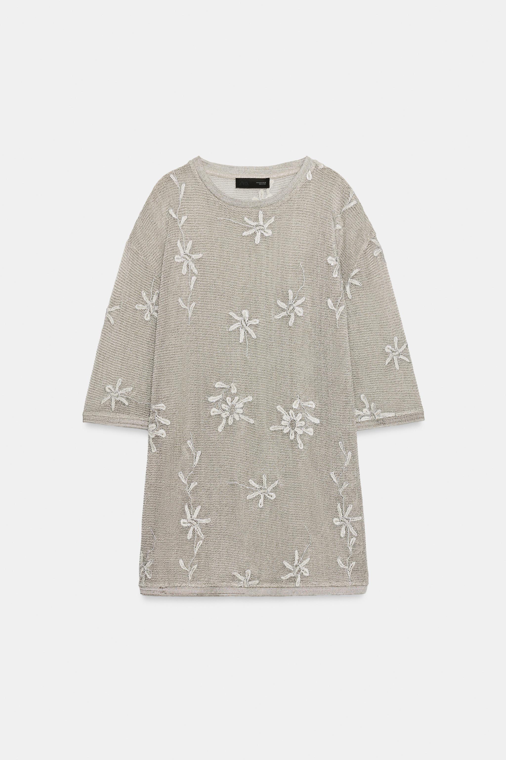 TOP OVERSIZE EN MAILLE FIL MÉTALLISÉ